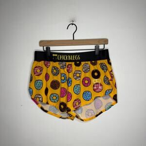 ChicknLegs Women's Large Salty Donuts 1.5" Split Shorts